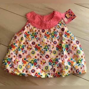 Lola Et Moi boutique girl sleeveless floral top sz. 6.